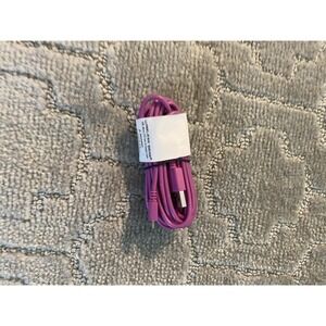 Wireless Gear 10ft Micro USB Charging Cable Purple Android Charger Long Cord